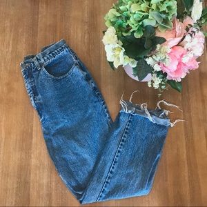 Super high rise mom jeans